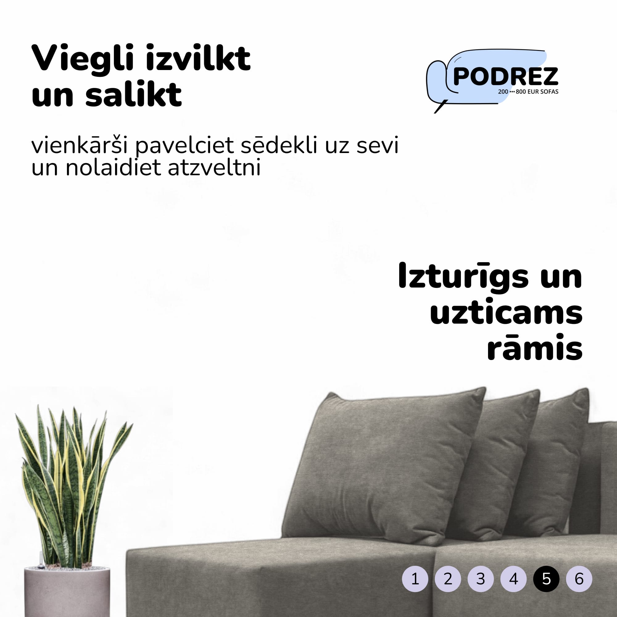 Corner sofa bed bed Light gray — photo 5