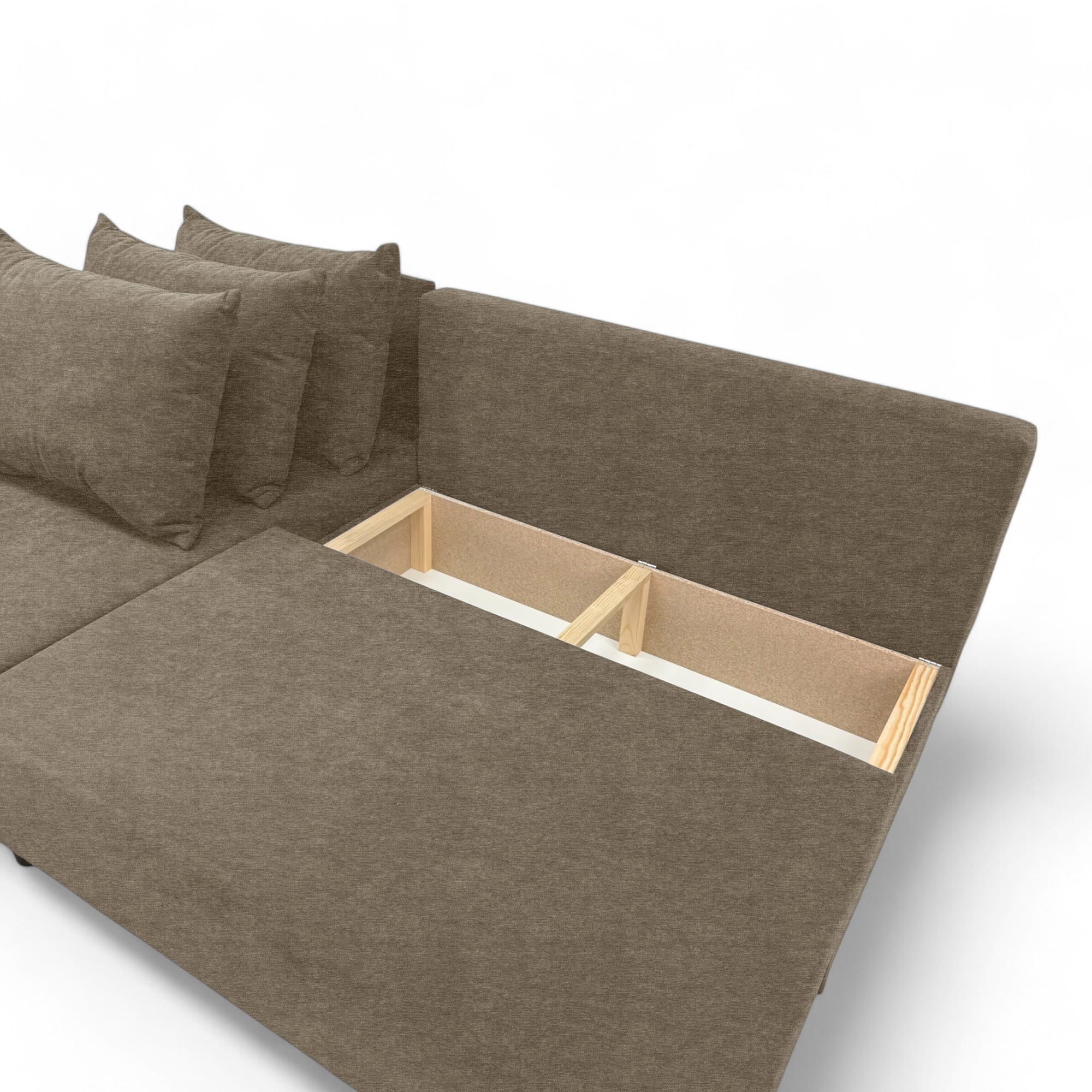 Corner sofa bed bed Beige — photo 12