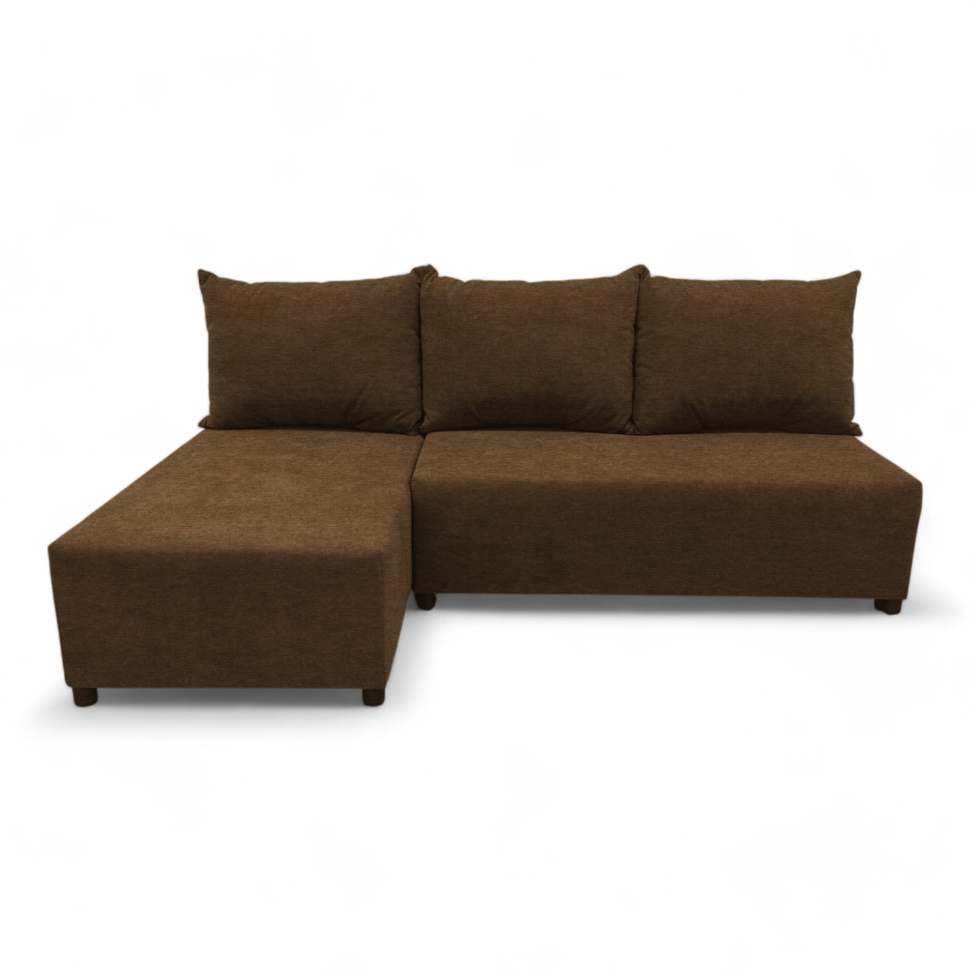 Corner sofa bed bed Brown — photo 8