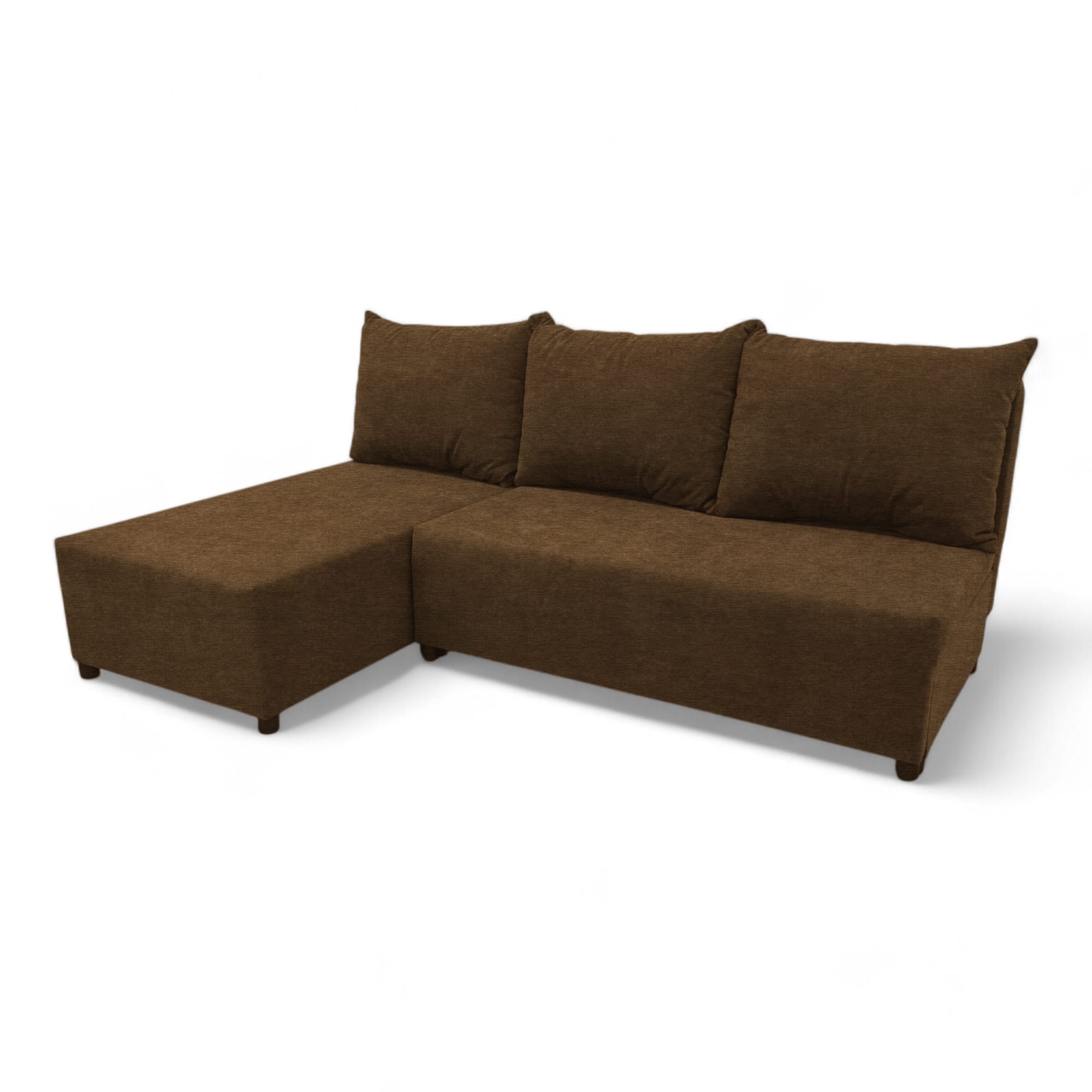 Corner sofa bed bed Brown — photo 10