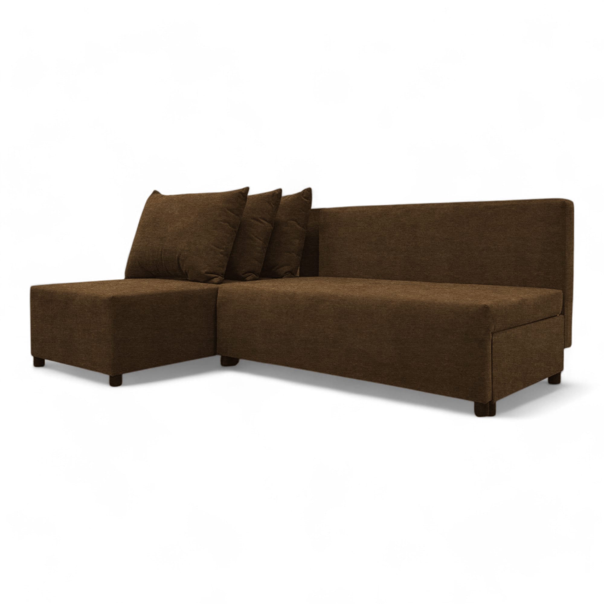 Corner sofa bed bed Brown — photo 11