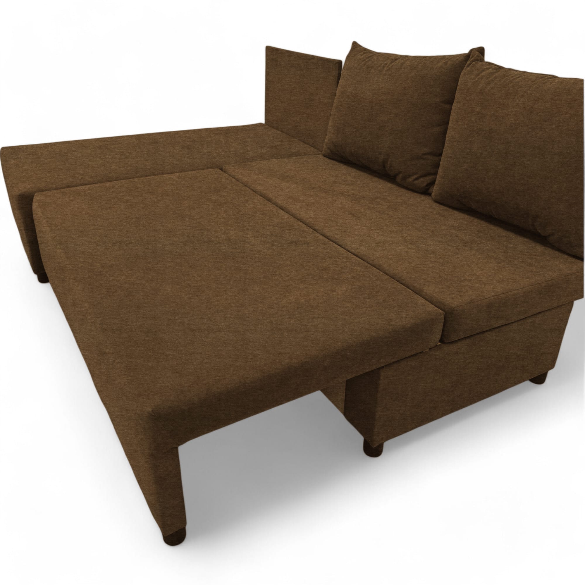 Corner sofa bed bed Brown — photo 13