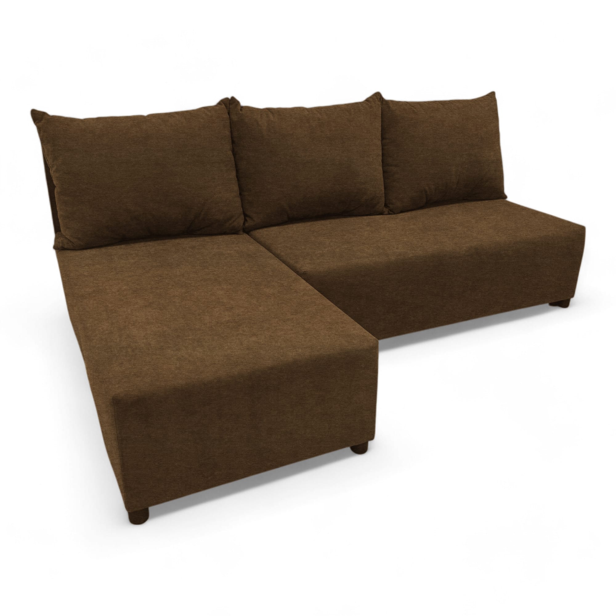 Corner sofa bed bed Brown — photo 14