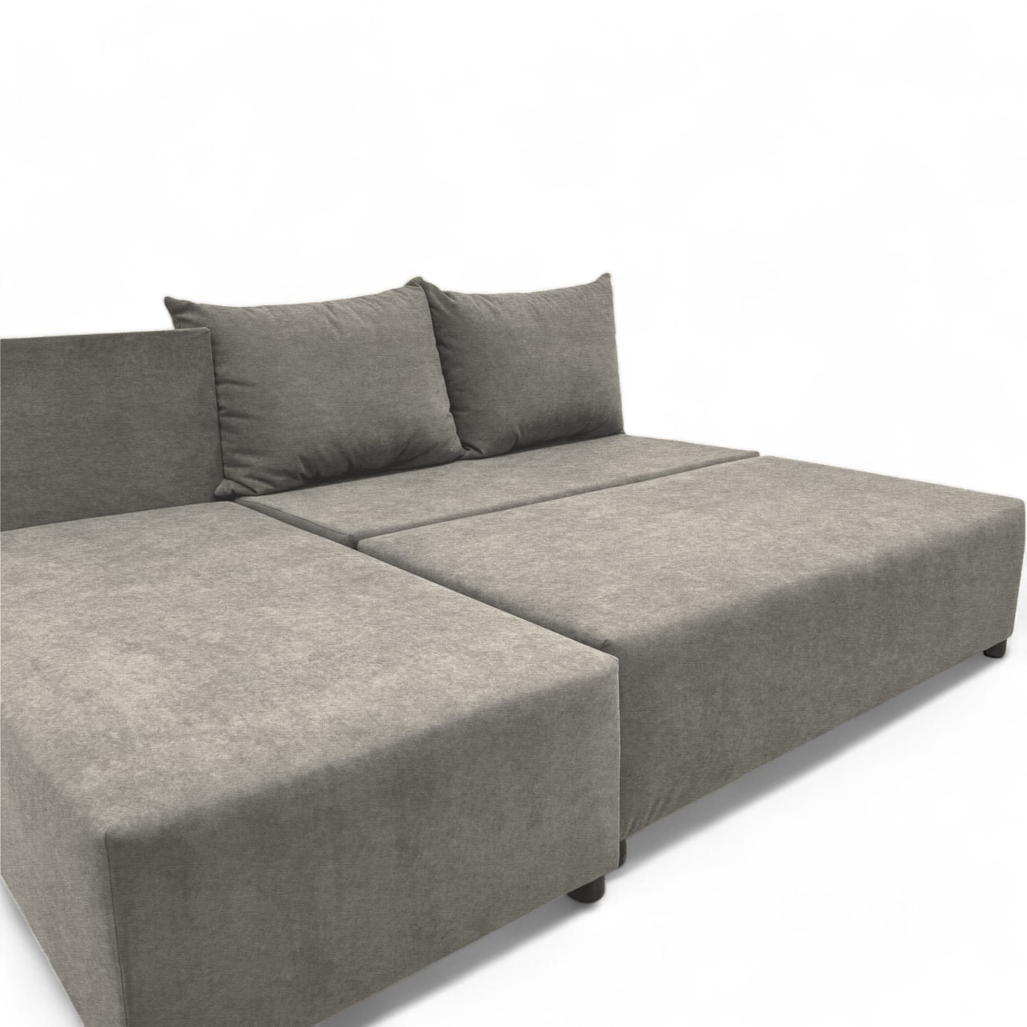 Corner sofa bed bed Light gray — photo 15