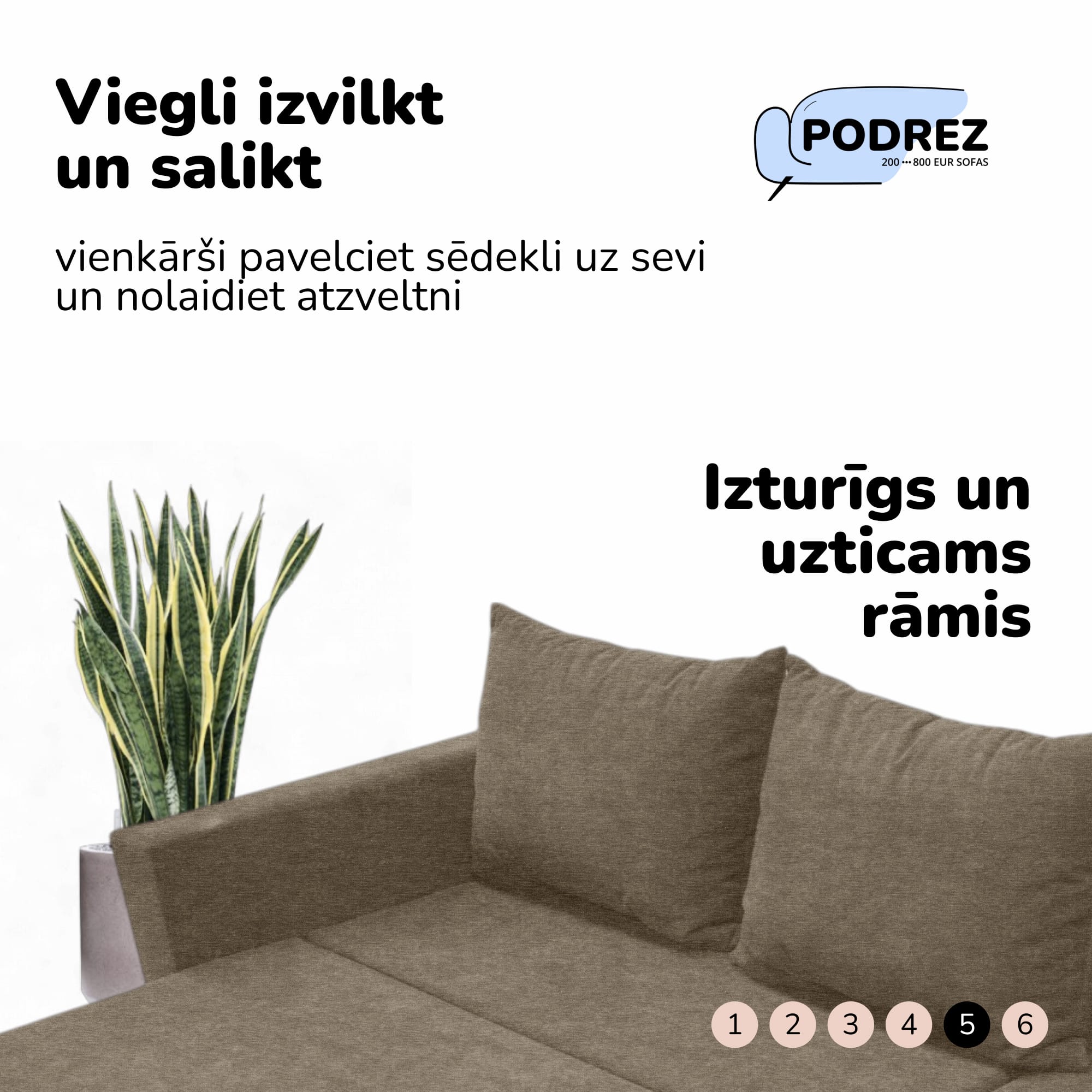 Corner sofa bed with storage box Beige — photo 5