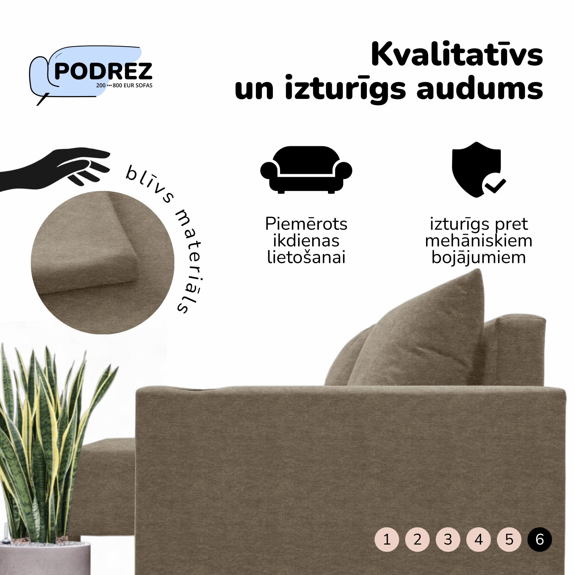 Corner sofa bed with storage box Beige — photo 6
