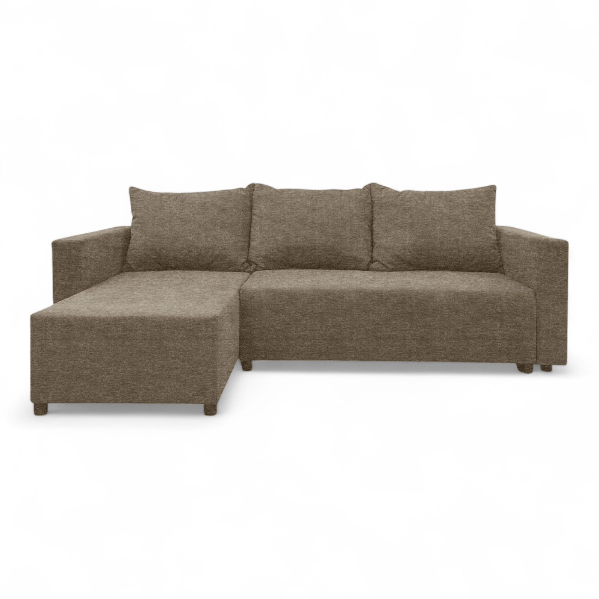 Corner sofa bed with storage box Beige — photo 8