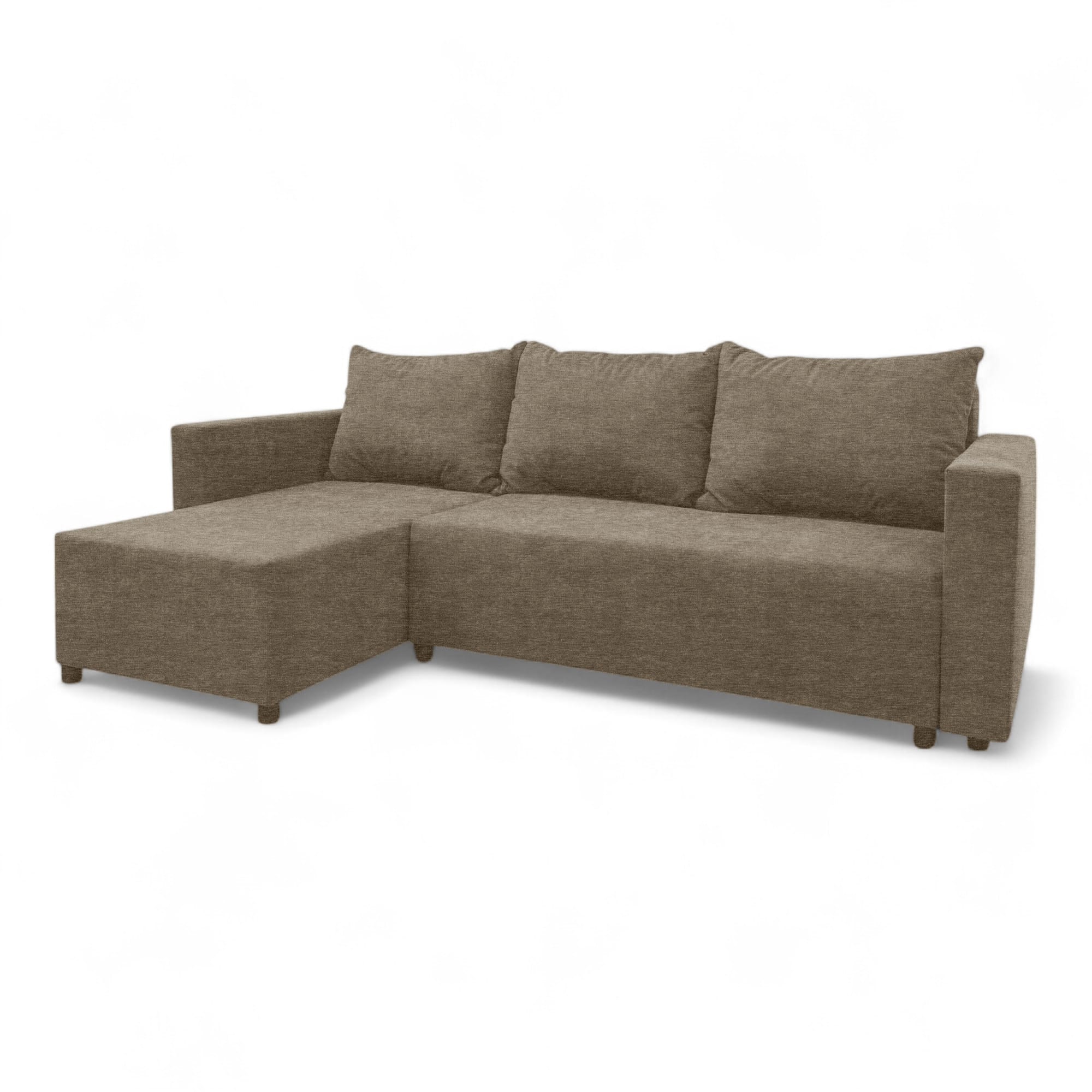 Corner sofa bed with storage box Beige — photo 10