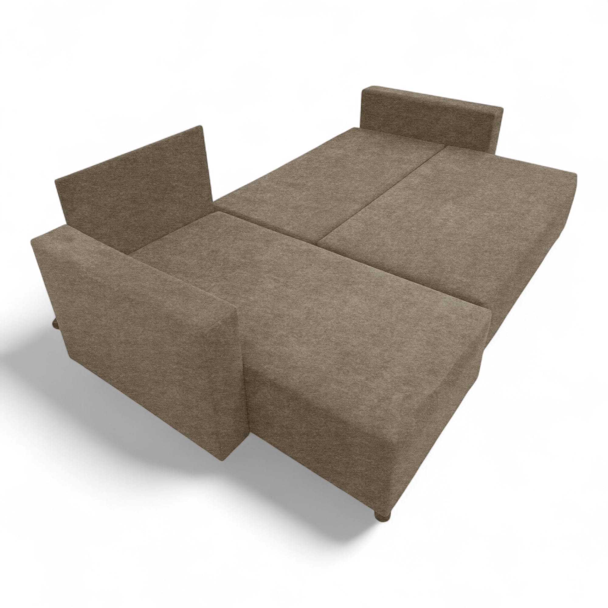 Corner sofa bed with storage box Beige — photo 15