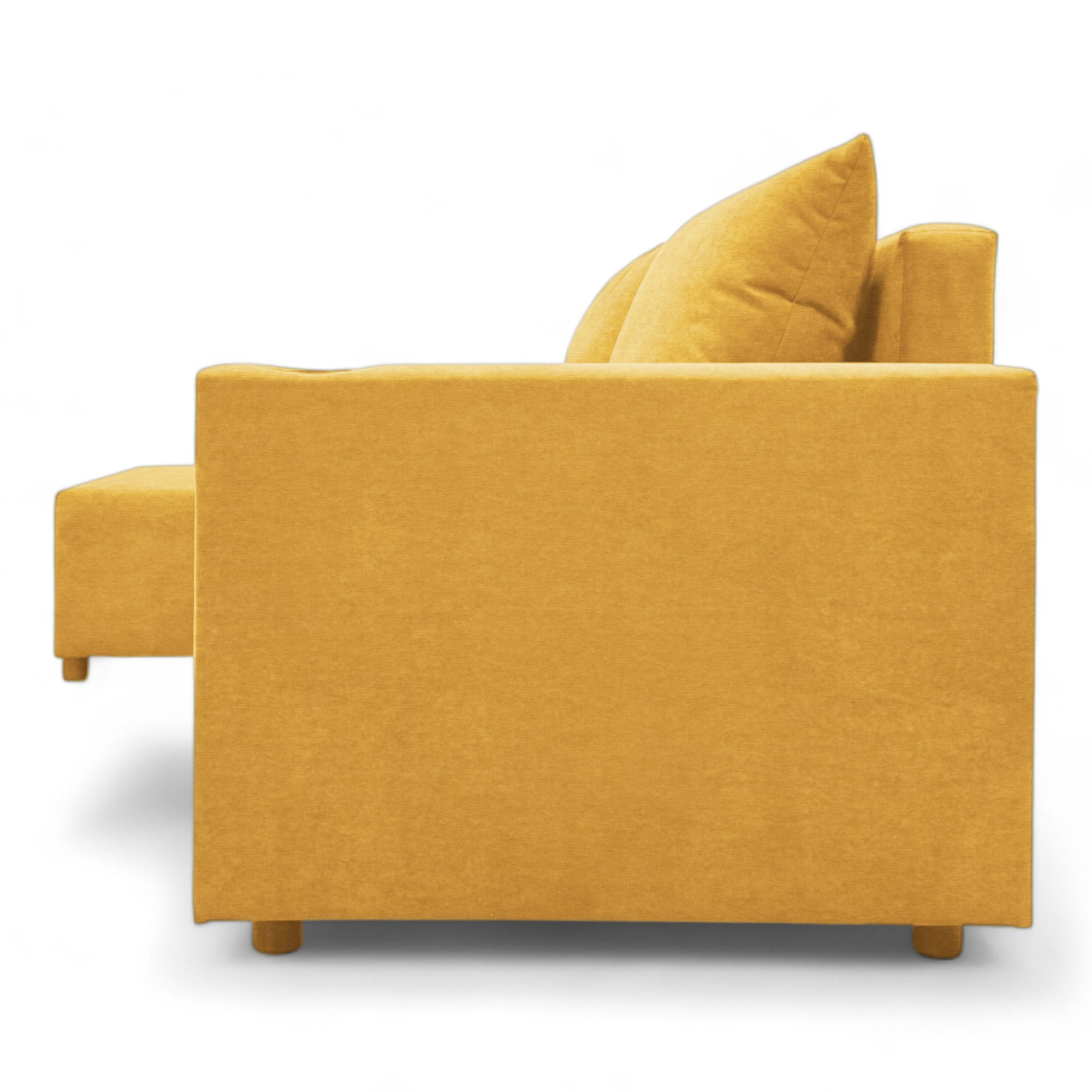 Corner sofa bed with storage box Yellow — photo 13
