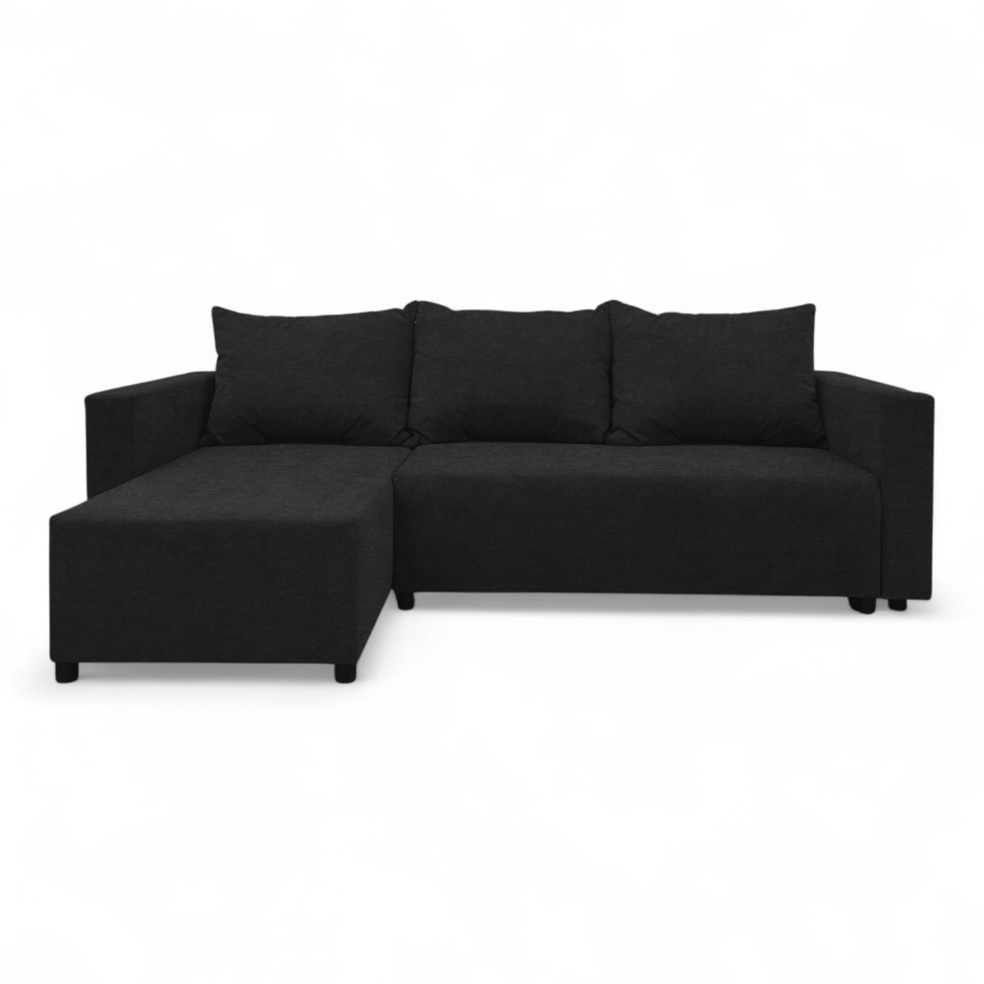 Corner sofa bed with storage box Graphite — photo 8
