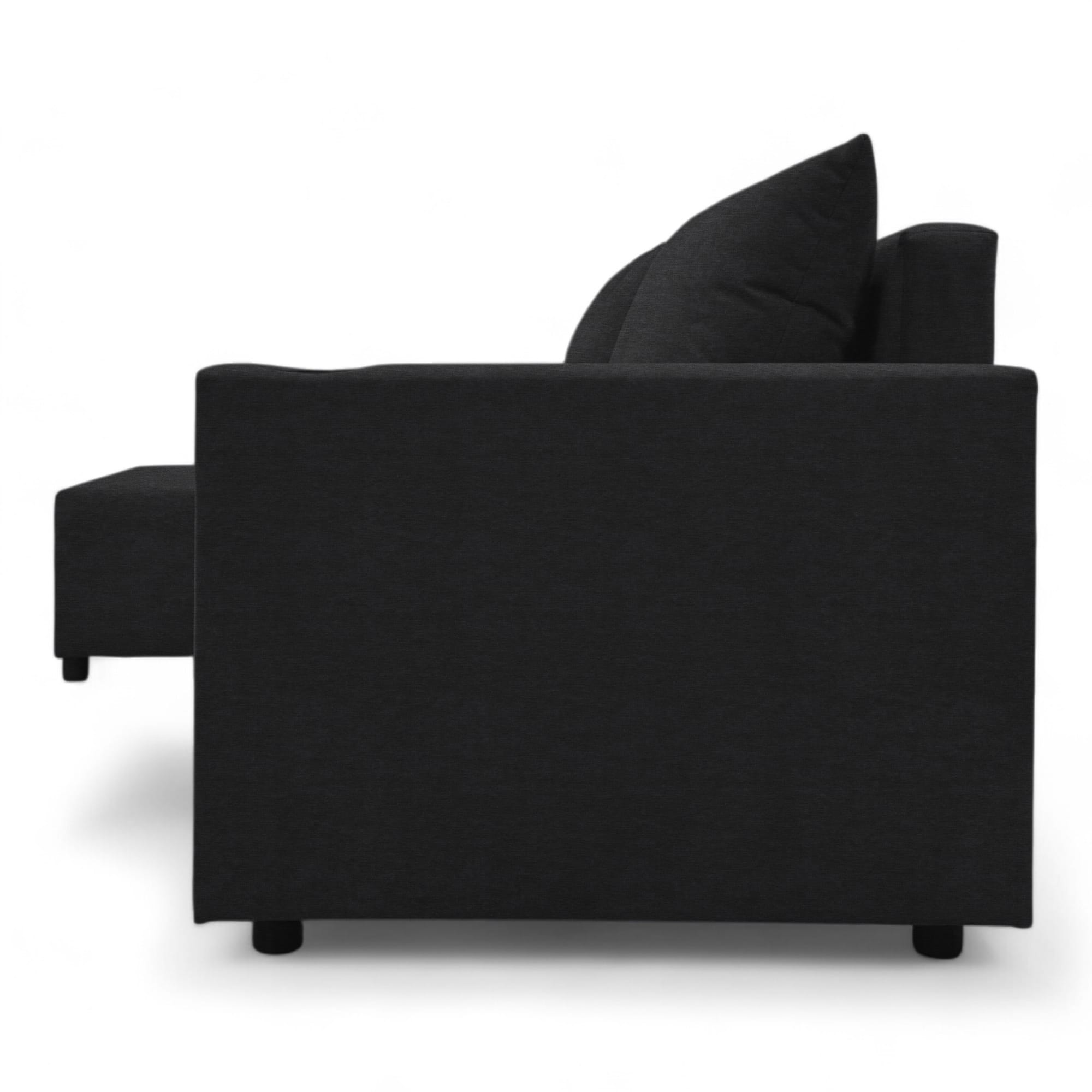 Corner sofa bed with storage box Graphite — photo 13
