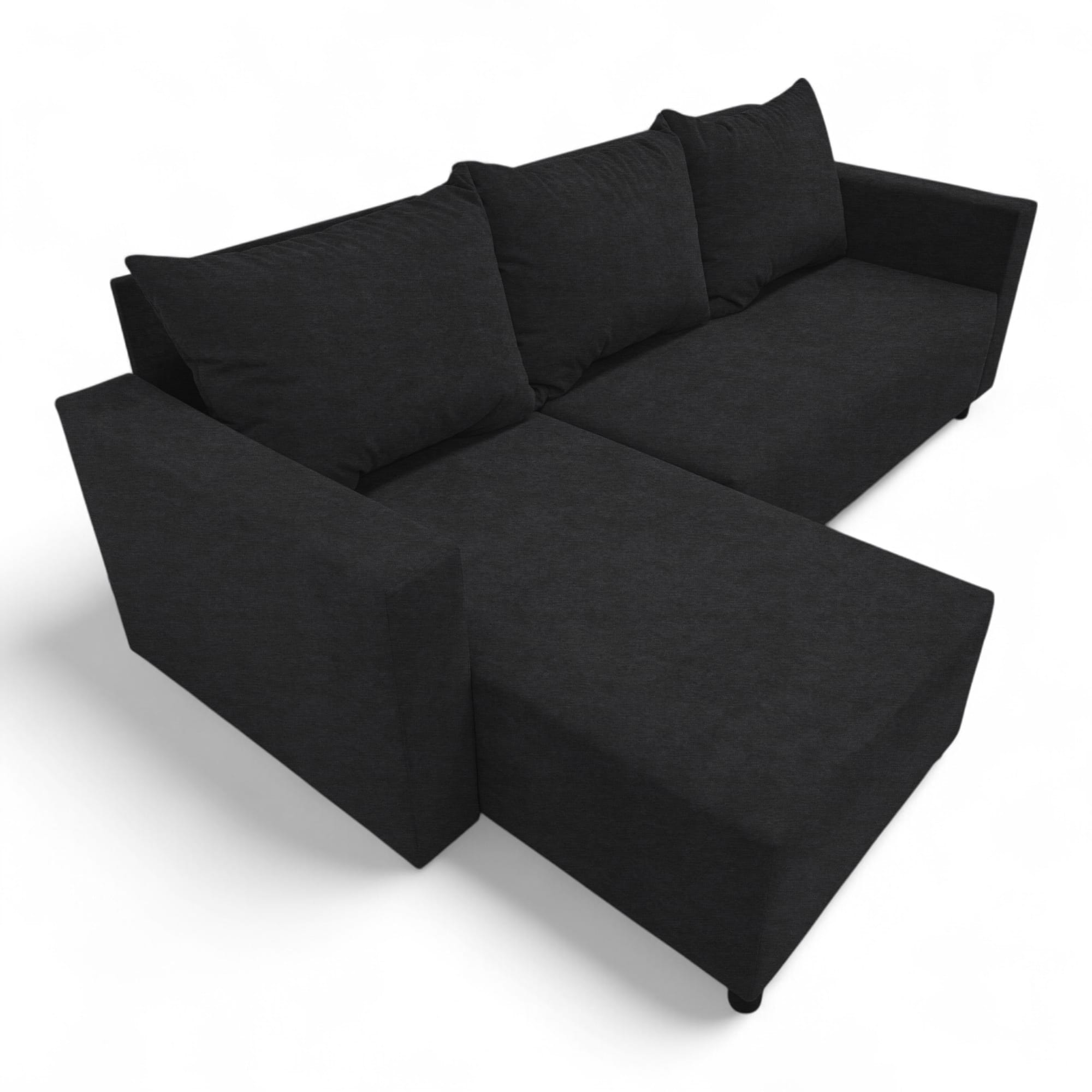 Corner sofa bed with storage box Graphite — photo 14