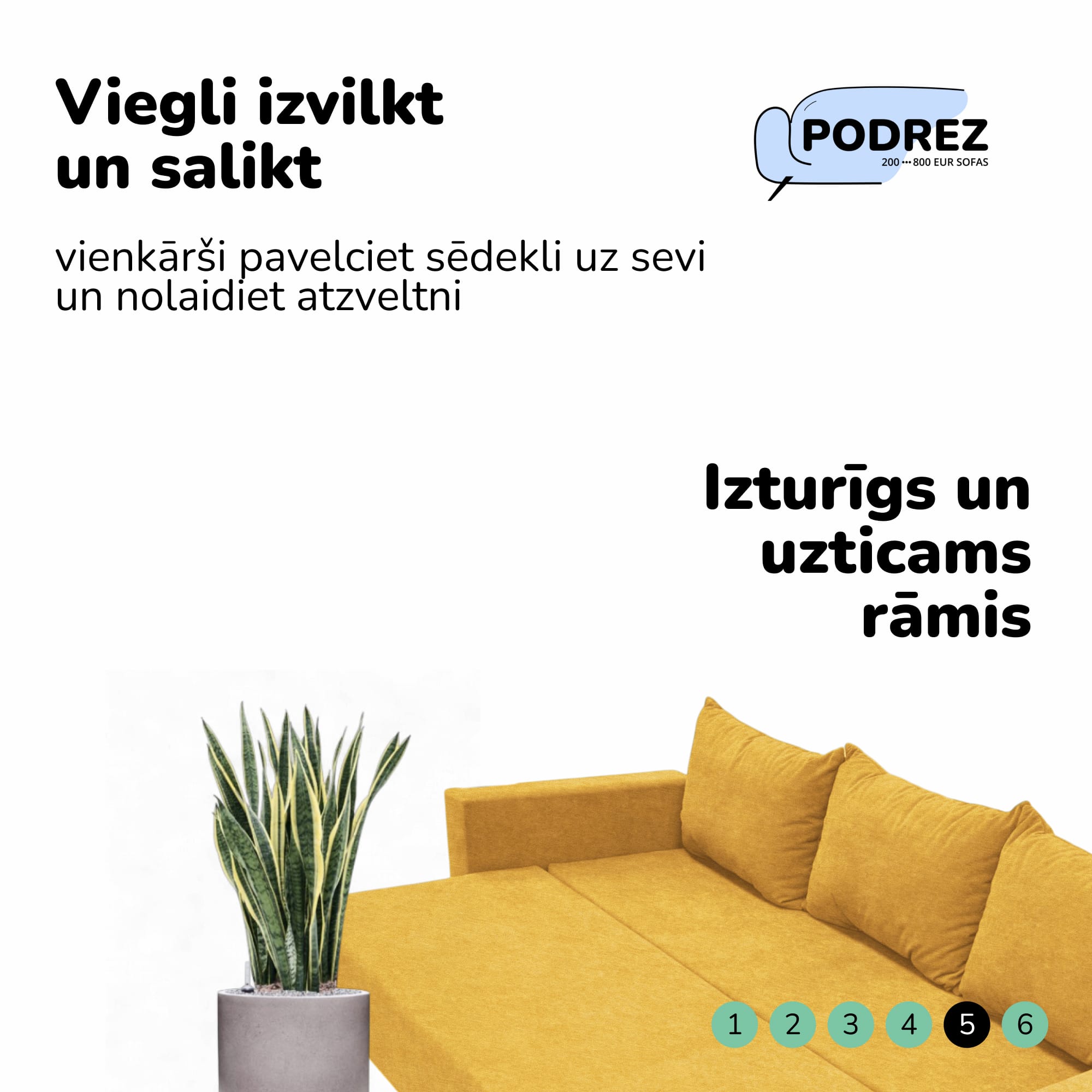 Klasisks dīvāns-gulta ar veļas kasti Simple X Line Dzeltena — foto 6