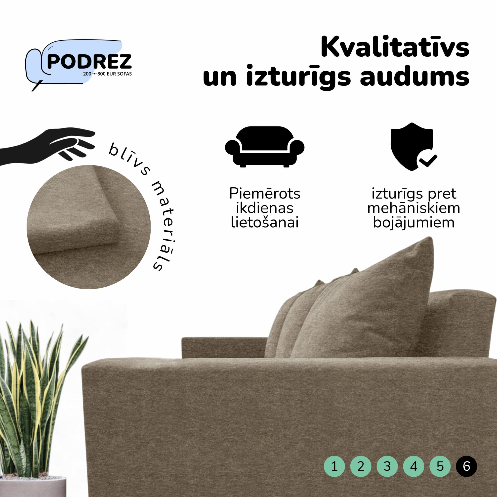 Klasisks dīvāns-gulta ar veļas kasti Simple X Line Bēša — foto 7
