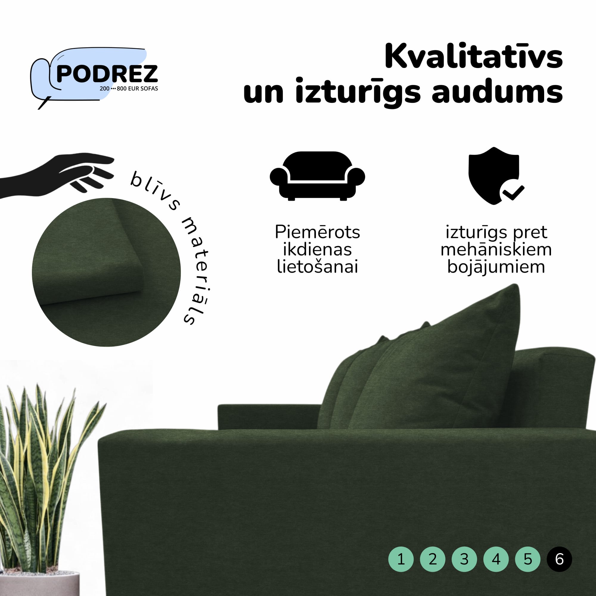Klasisks dīvāns-gulta ar veļas kasti Simple X Line Tirkīza zaļa — foto 7