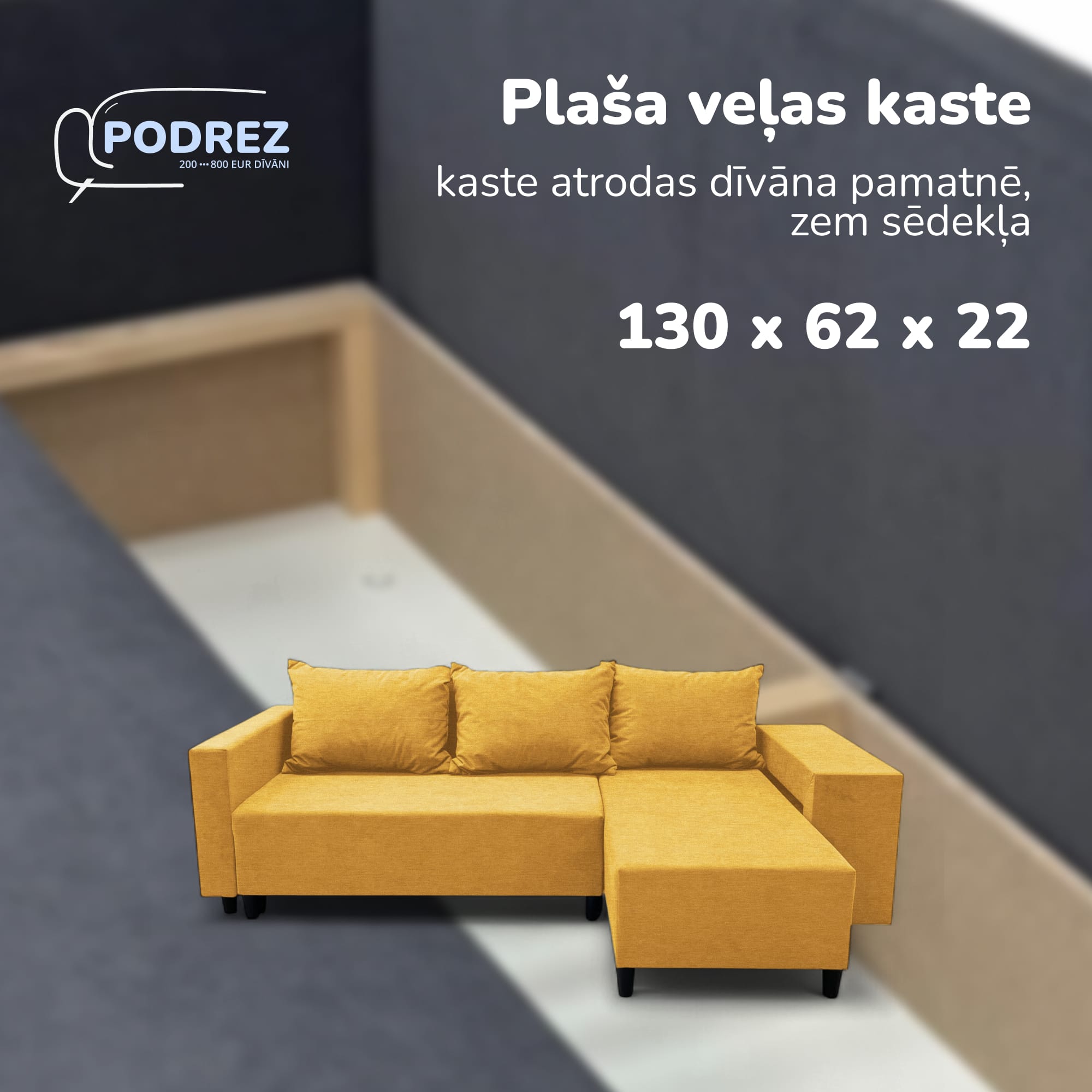 Simple X St Combo corner sofa bed with table and poufs Yellow — photo 6
