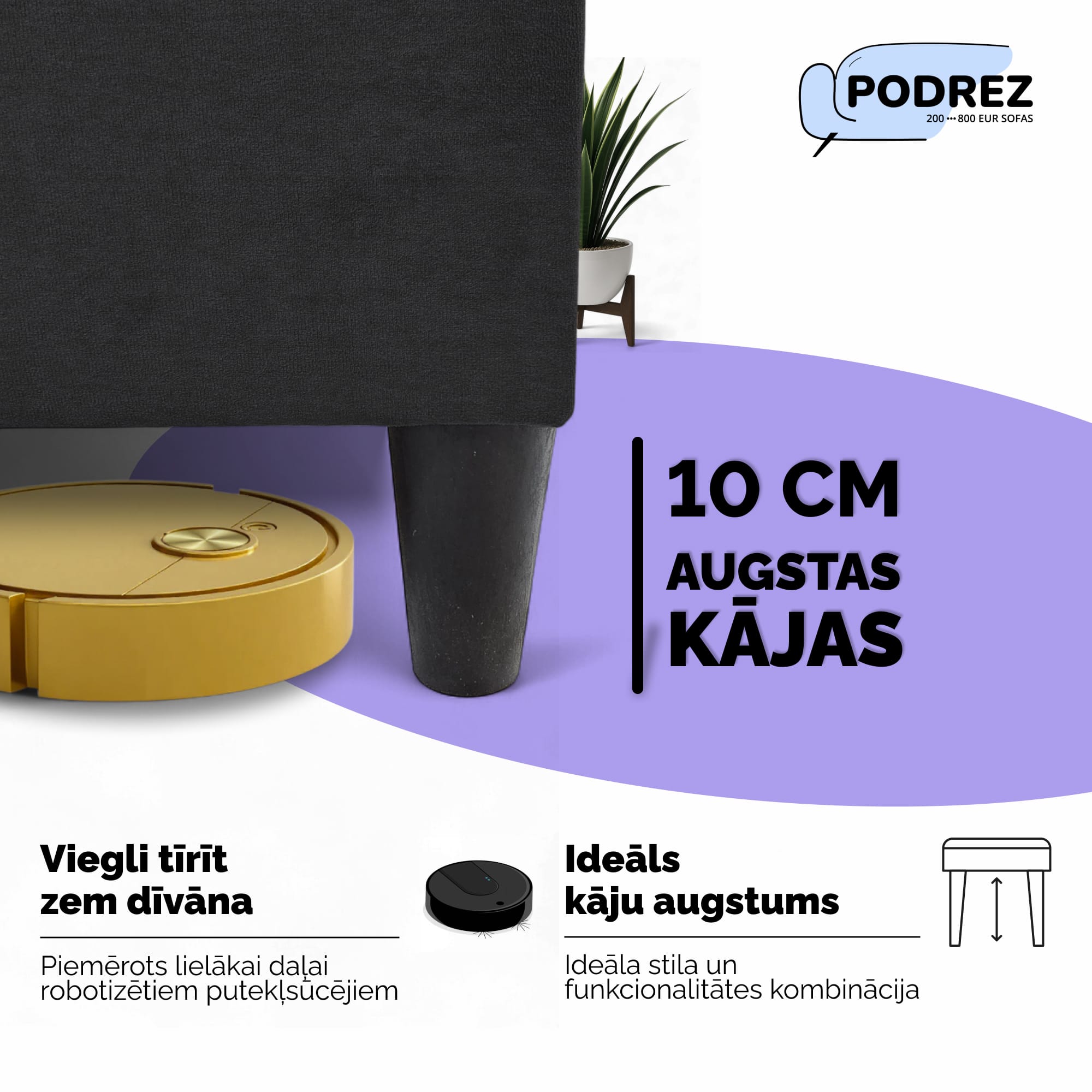 Stūra izvelkamais dīvāns Simple X St Light Grafīta - 2