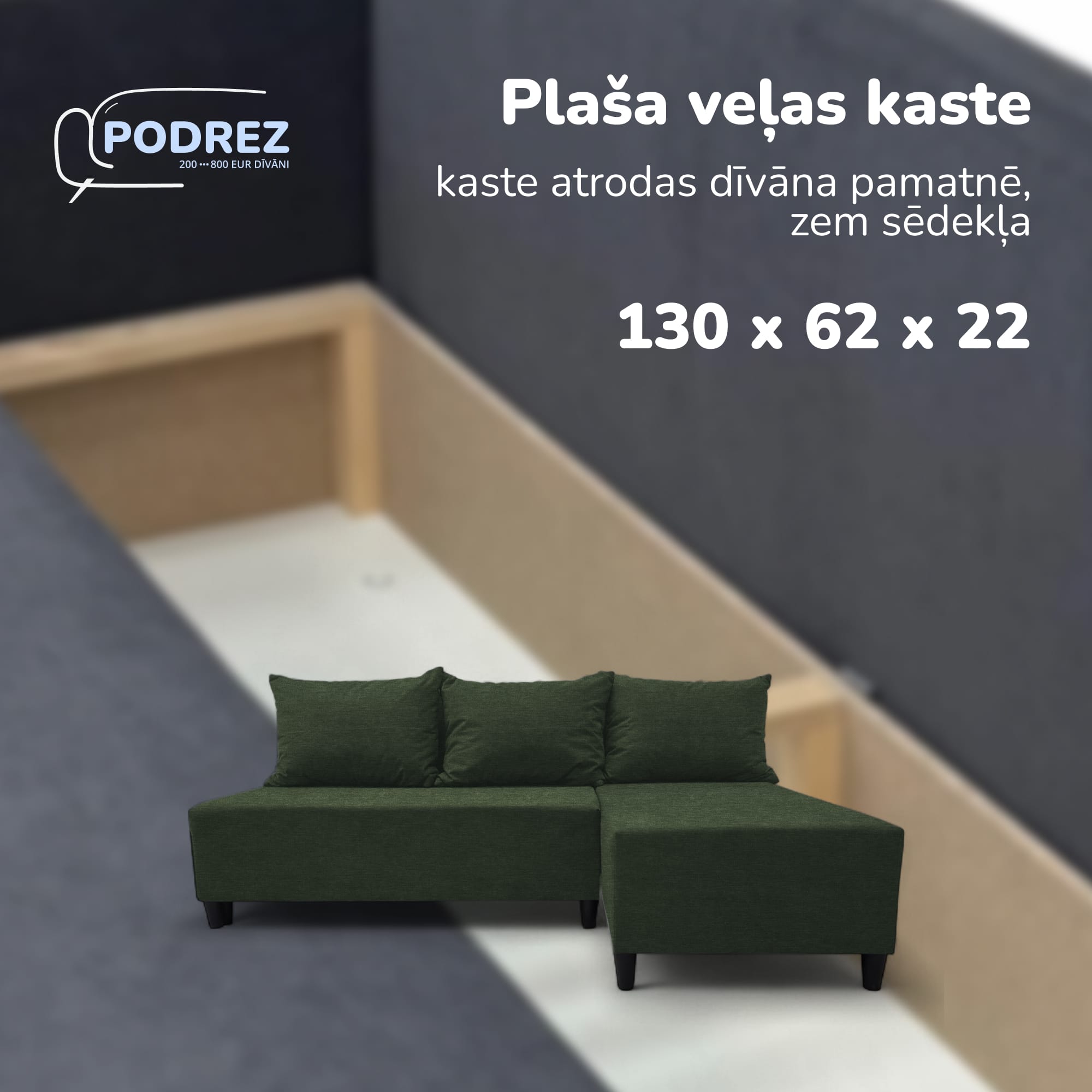 Stūra izvelkamais dīvāns Simple X St Light Tirkīza zaļa — foto 5