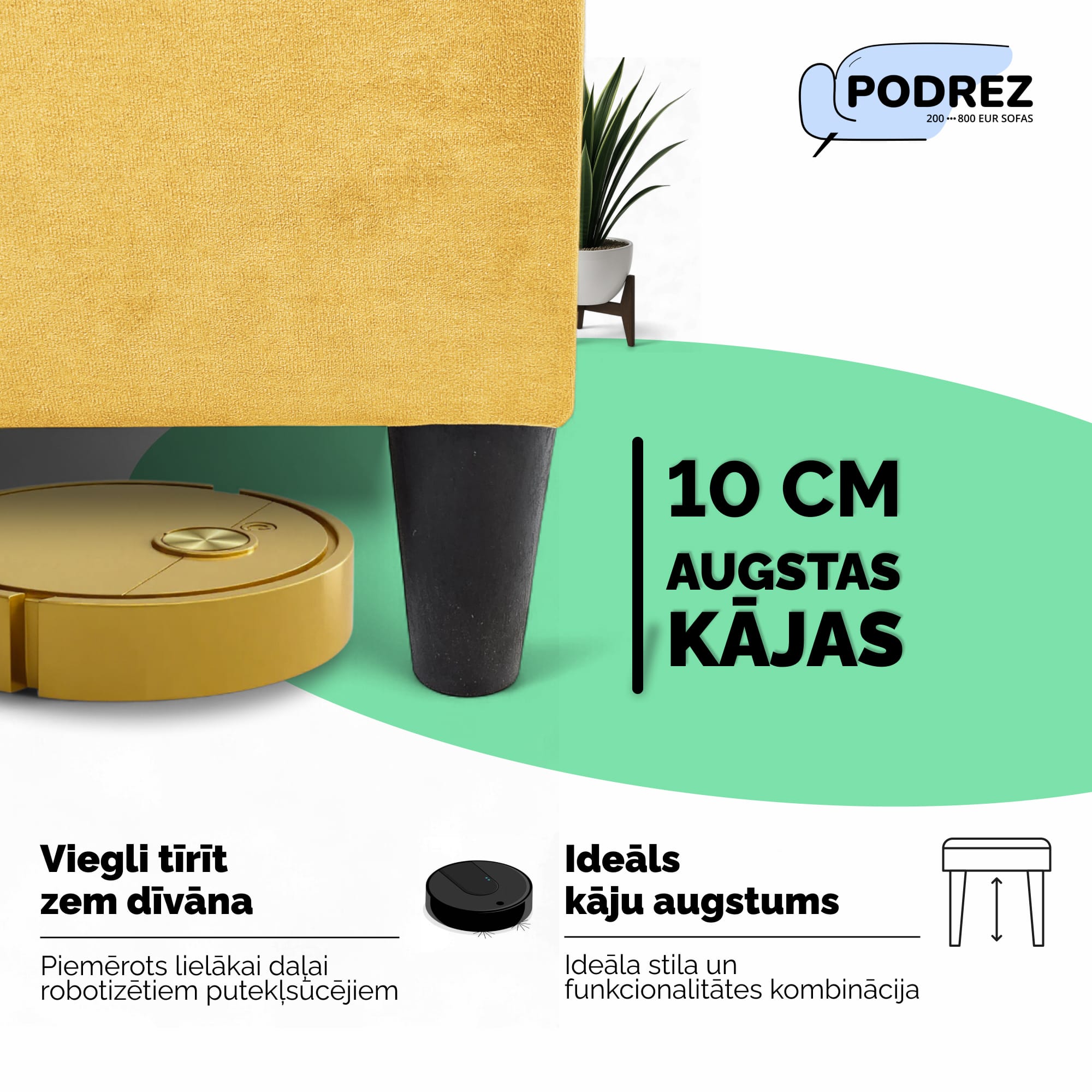 Stūra izvelkamais dīvāns ar kasti Simple X Sturis Dzeltena - 2