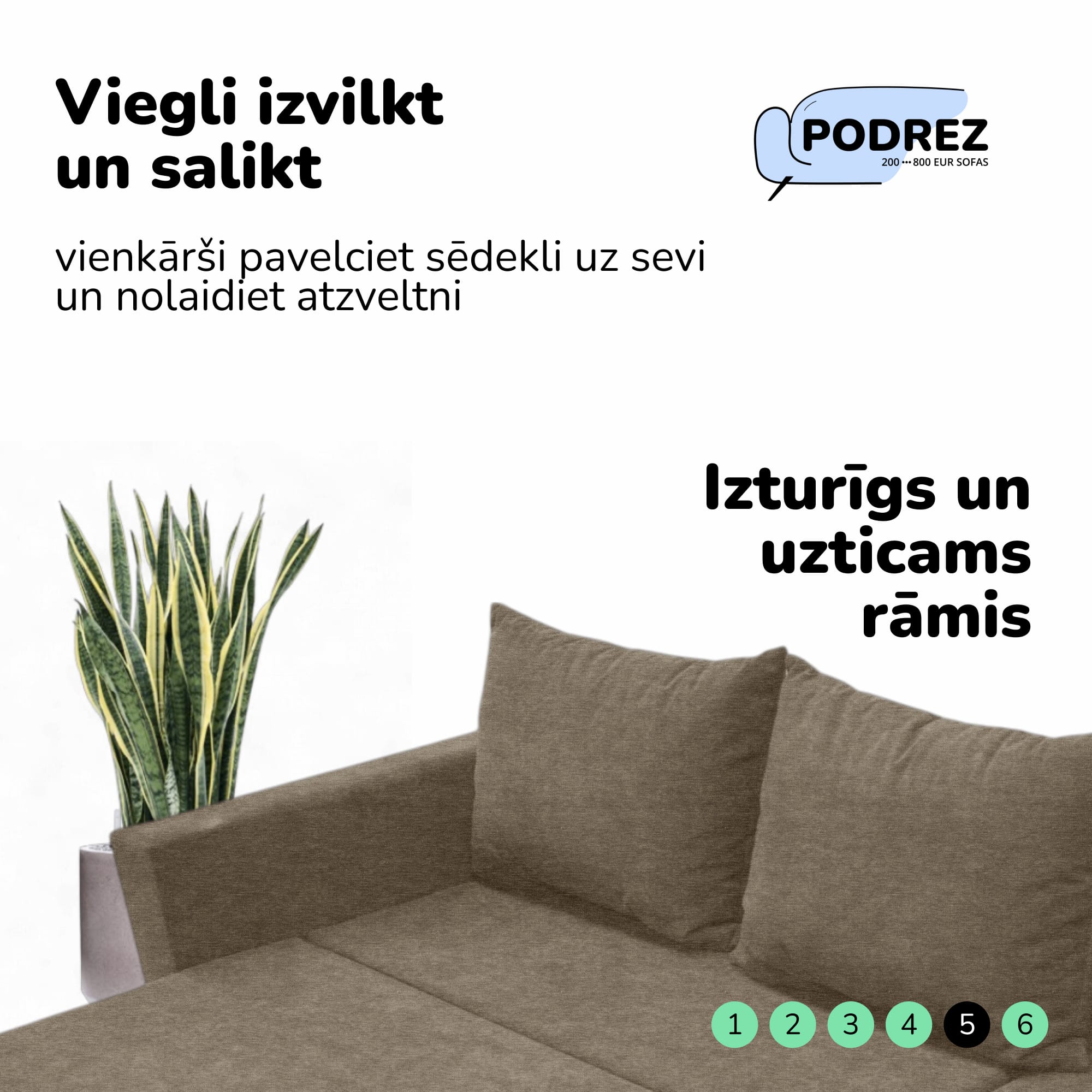Диван угловой раскладной с ящиком Simple X Sturis Бежевый — фото 6