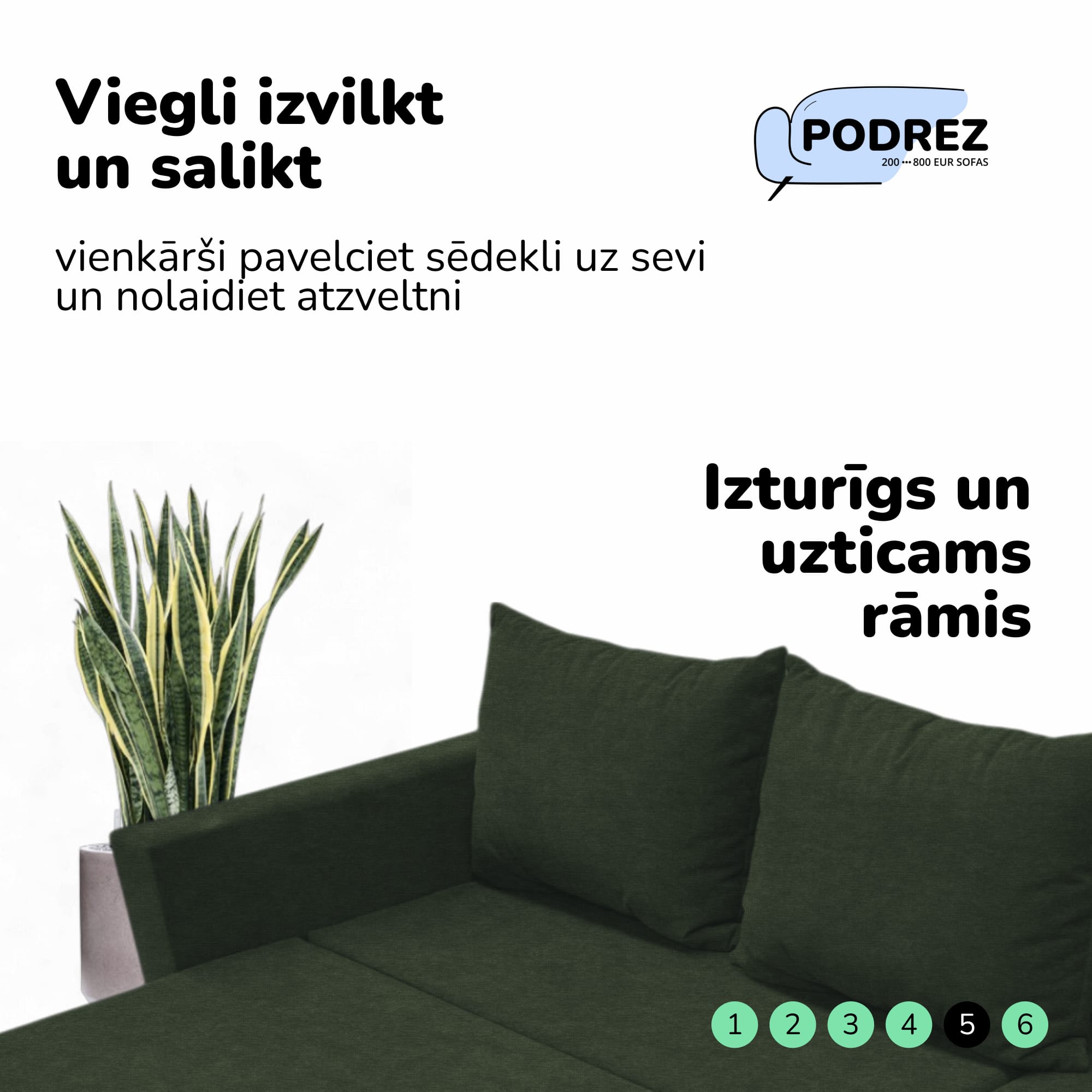 Stūra izvelkamais dīvāns ar kasti Simple X Sturis Tirkīza zaļa — foto 6