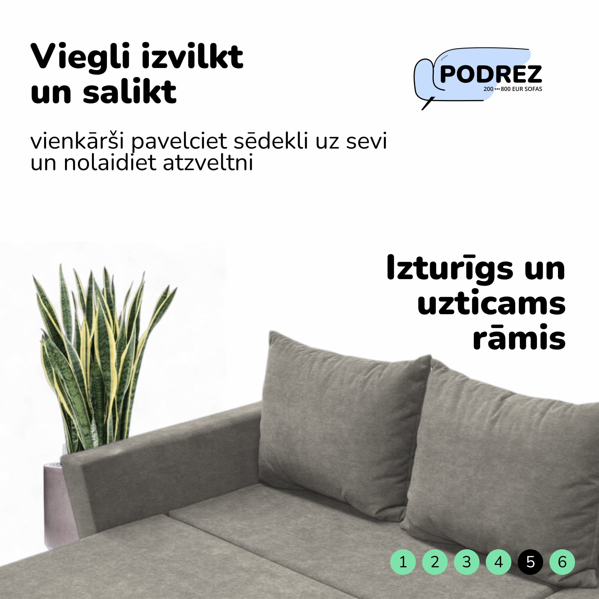Simple X Sturis corner sofa bed with storage box Light gray — photo 6