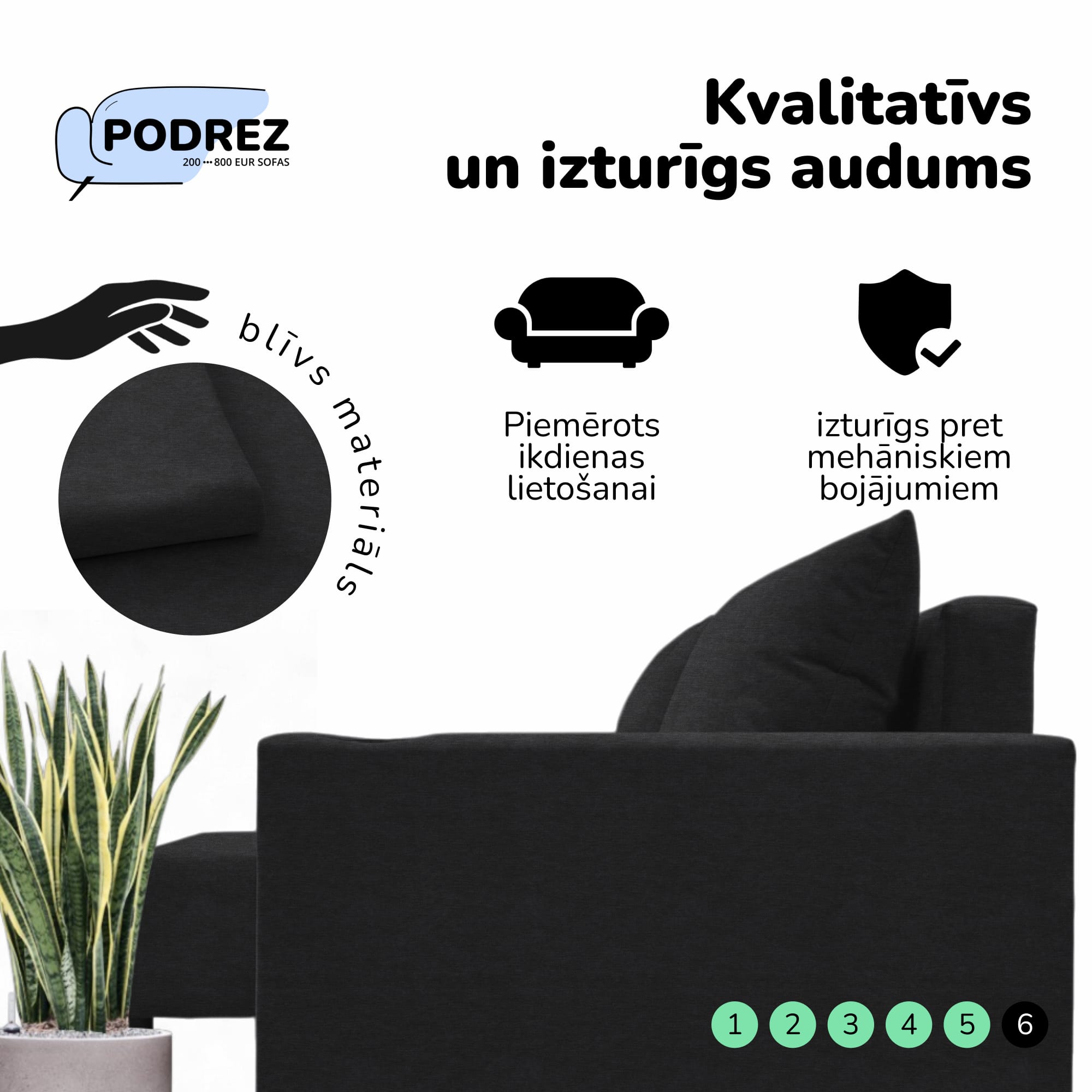 Simple X Sturis corner sofa bed with storage box Graphite — photo 7