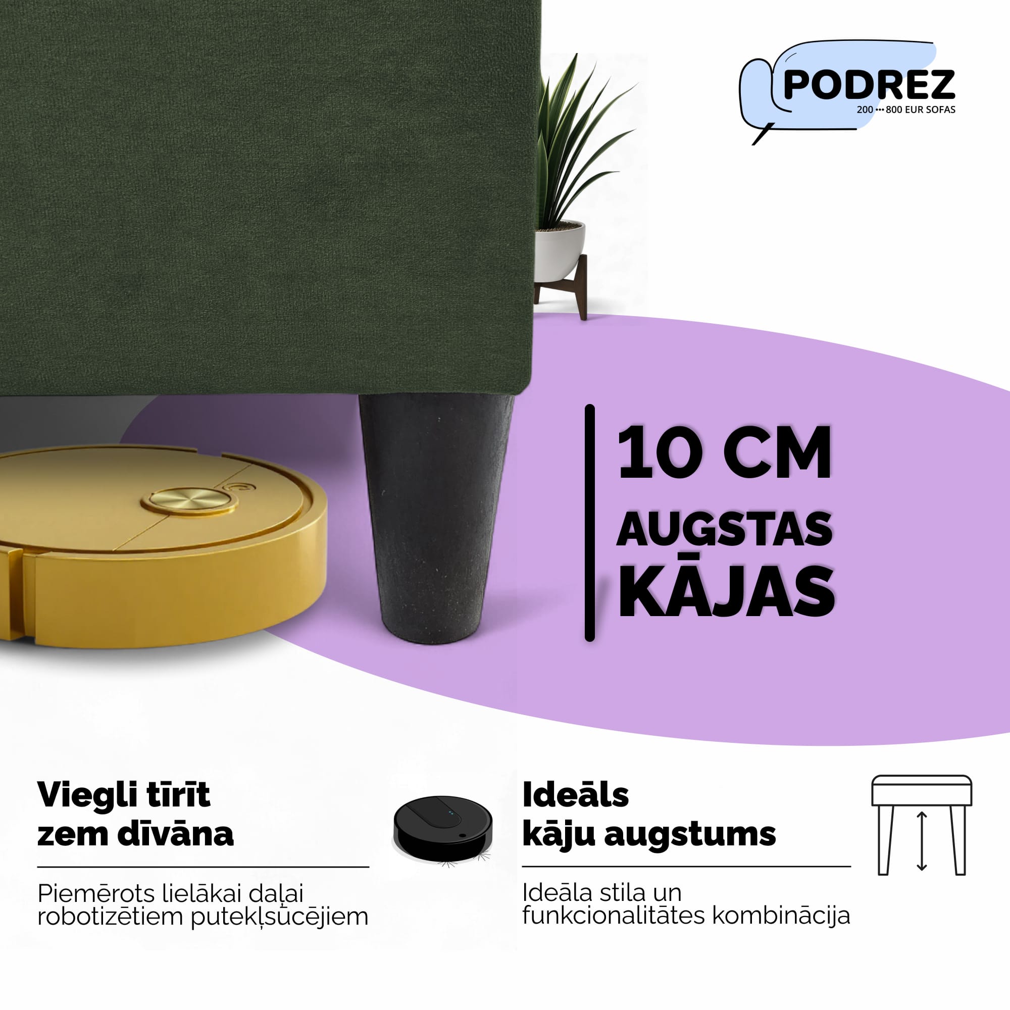 Liels stūra dīvāns ar galdiņu un pufiem Simple XL St Combo Tirkīza zaļa - 3