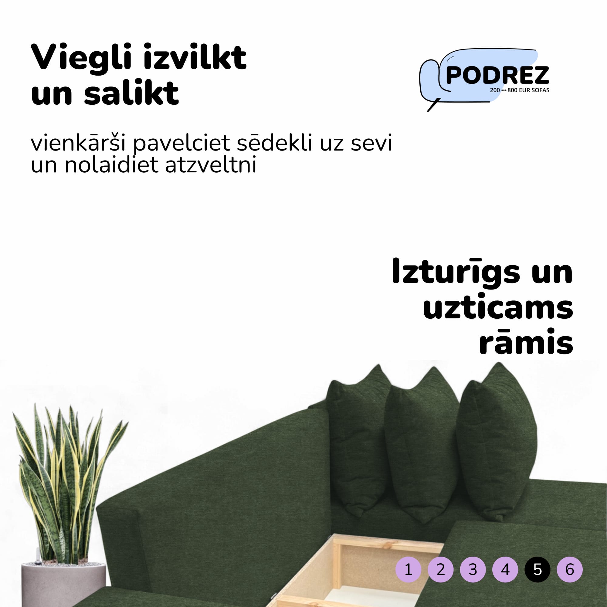 Liels stūra dīvāns ar galdiņu un pufiem Simple XL St Combo Tirkīza zaļa — foto 7