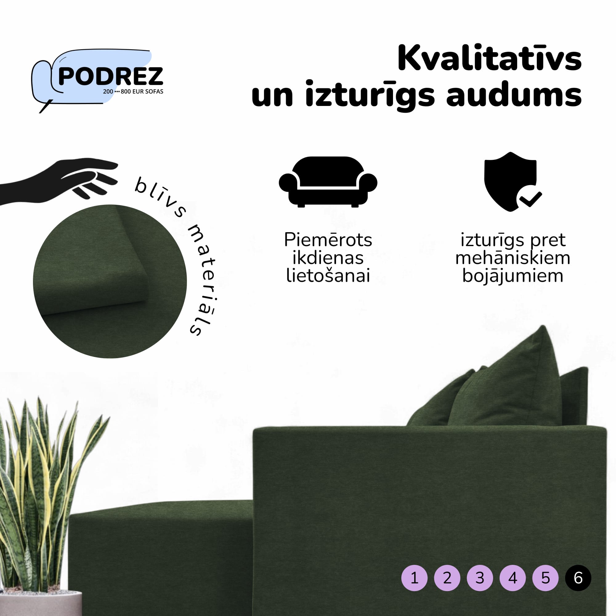 Liels stūra dīvāns ar galdiņu un pufiem Simple XL St Combo Tirkīza zaļa — foto 8
