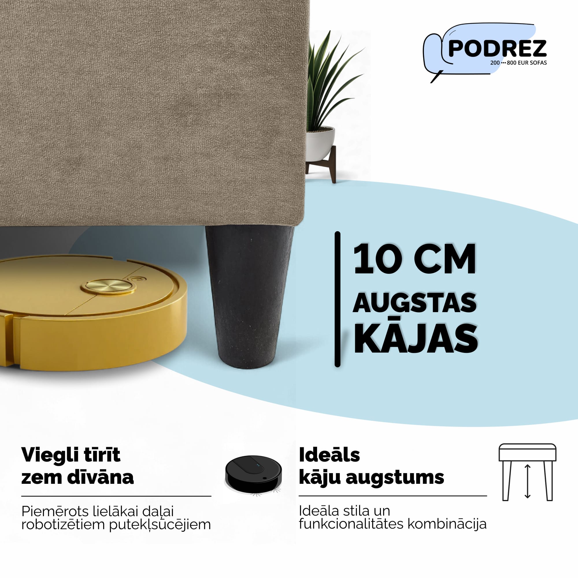 Klasisks liels stūra dīvāns Simple XL Sturis Bēša - 2