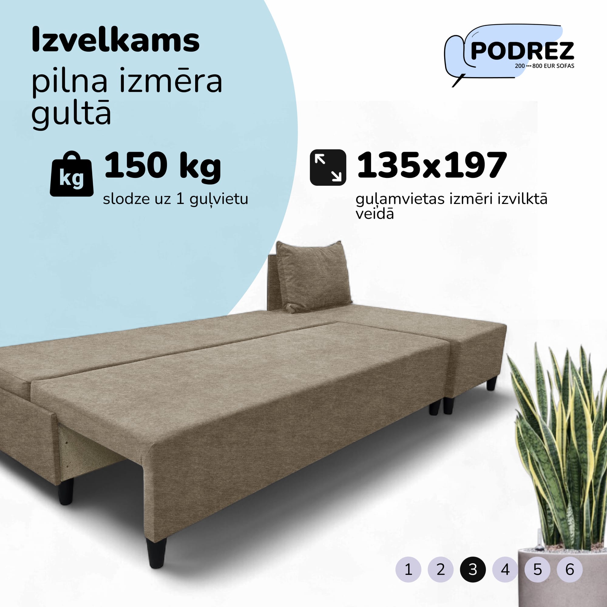 Klasisks liels stūra dīvāns Simple XL Sturis Bēša - 4