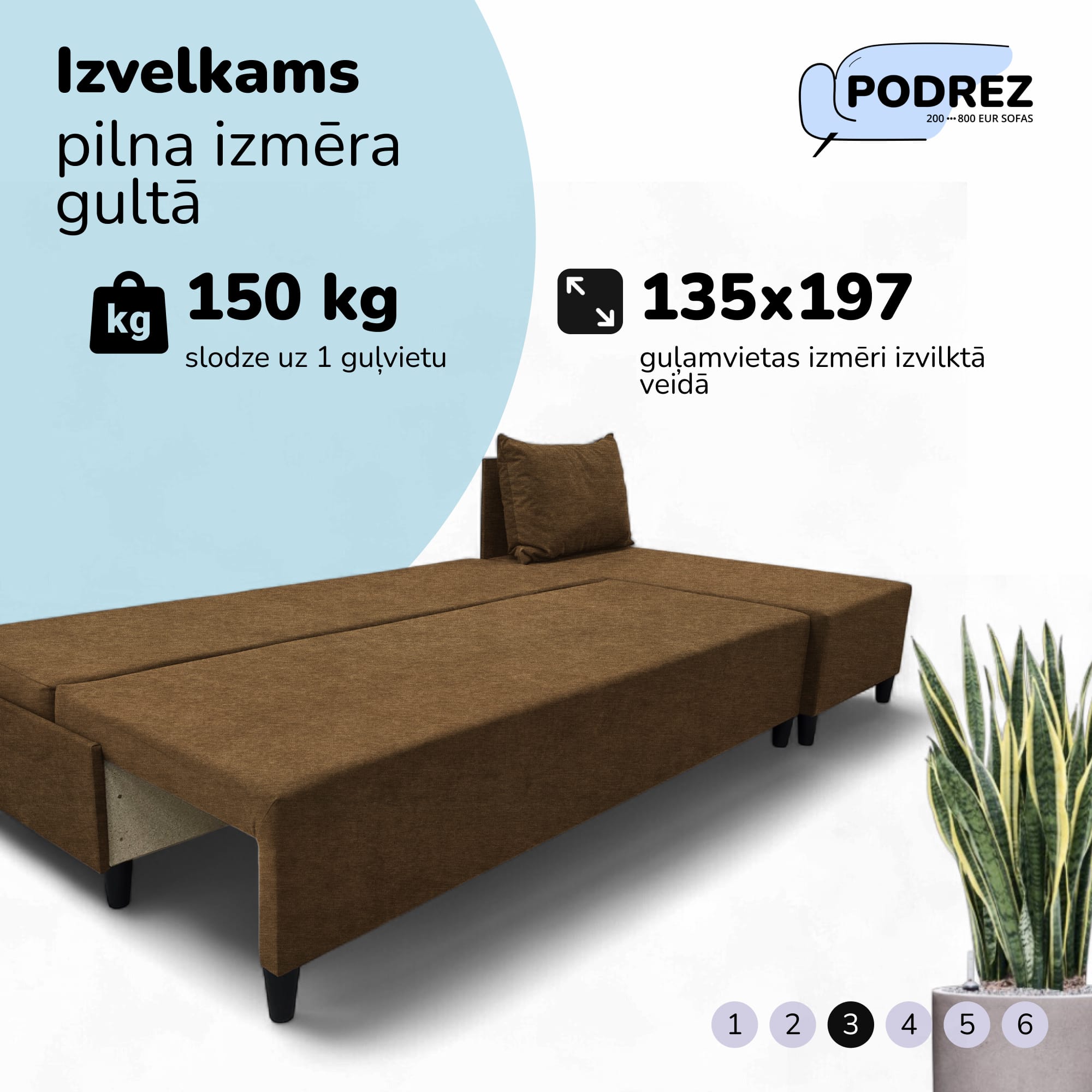 Liels stūra dīvāns bez roku balstiem Simple XL St Light Grafīta - 4
