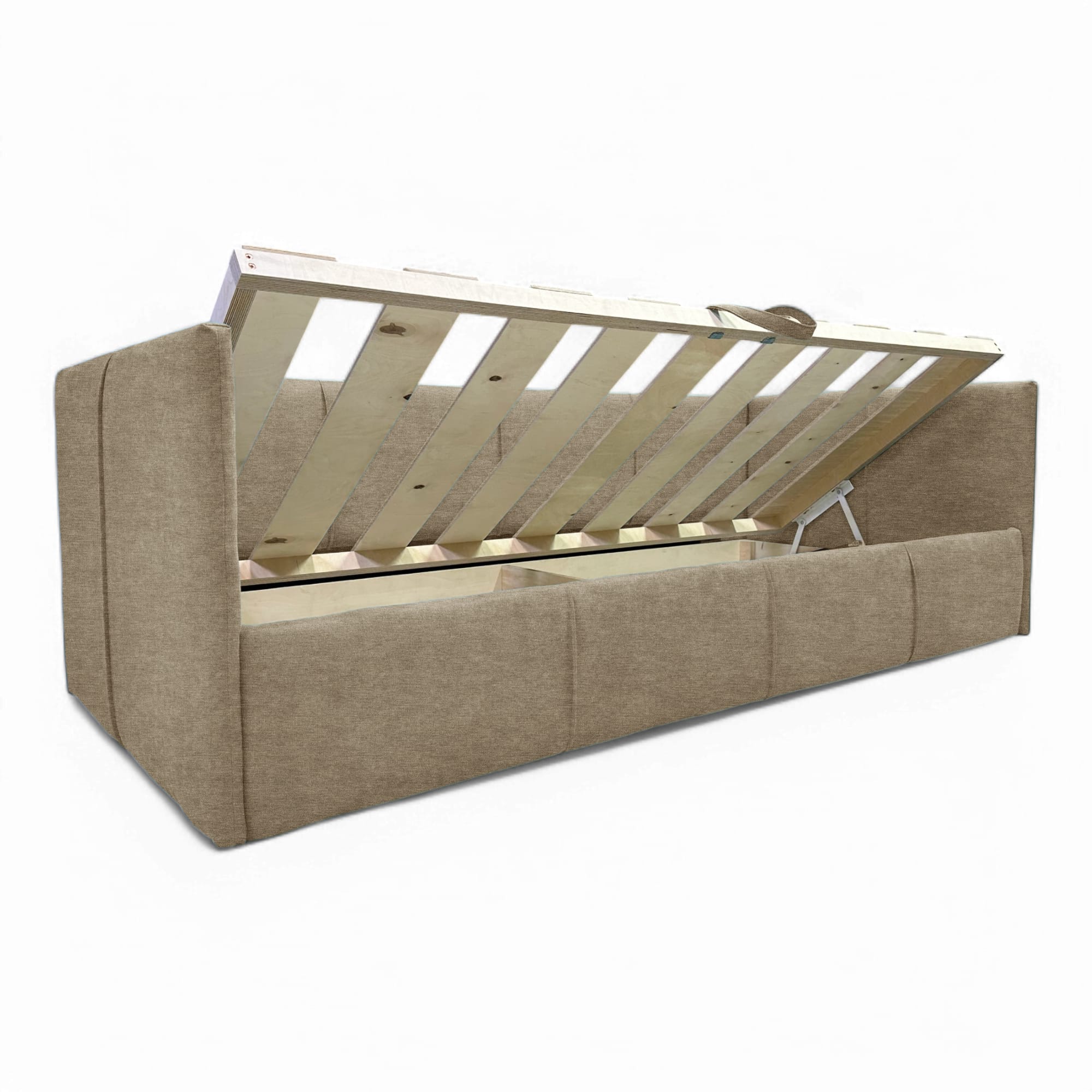 Single bed Teodor Beige-gray Without mattress - 4