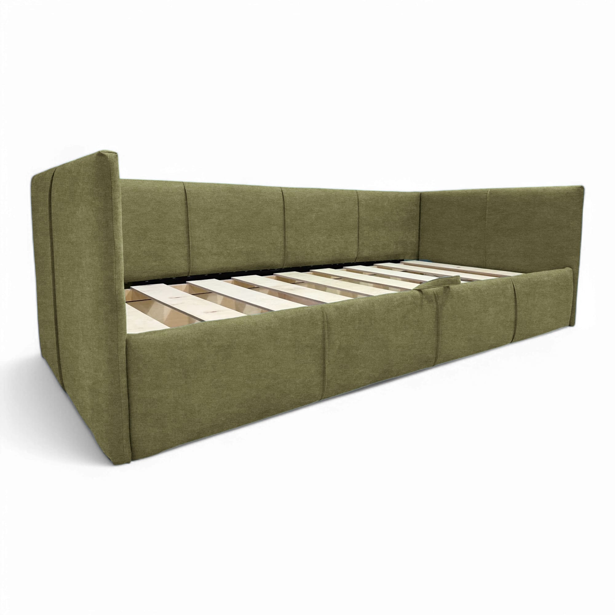 Single bed Teodor Green Without mattress - 3
