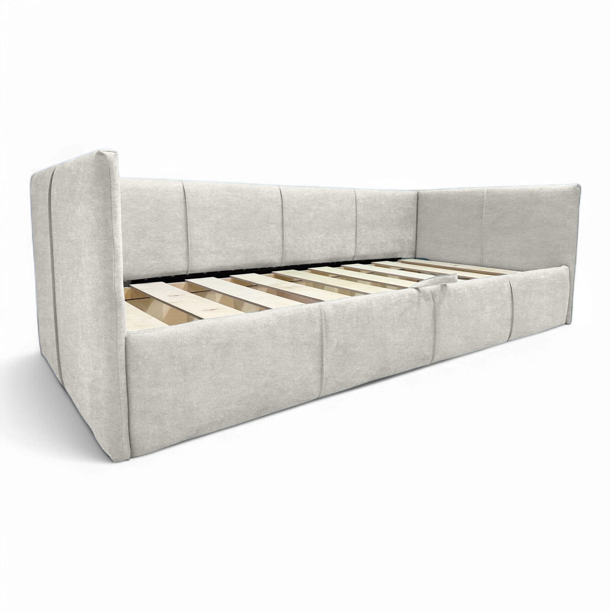 Single bed Teodor Light gray Without mattress - 3