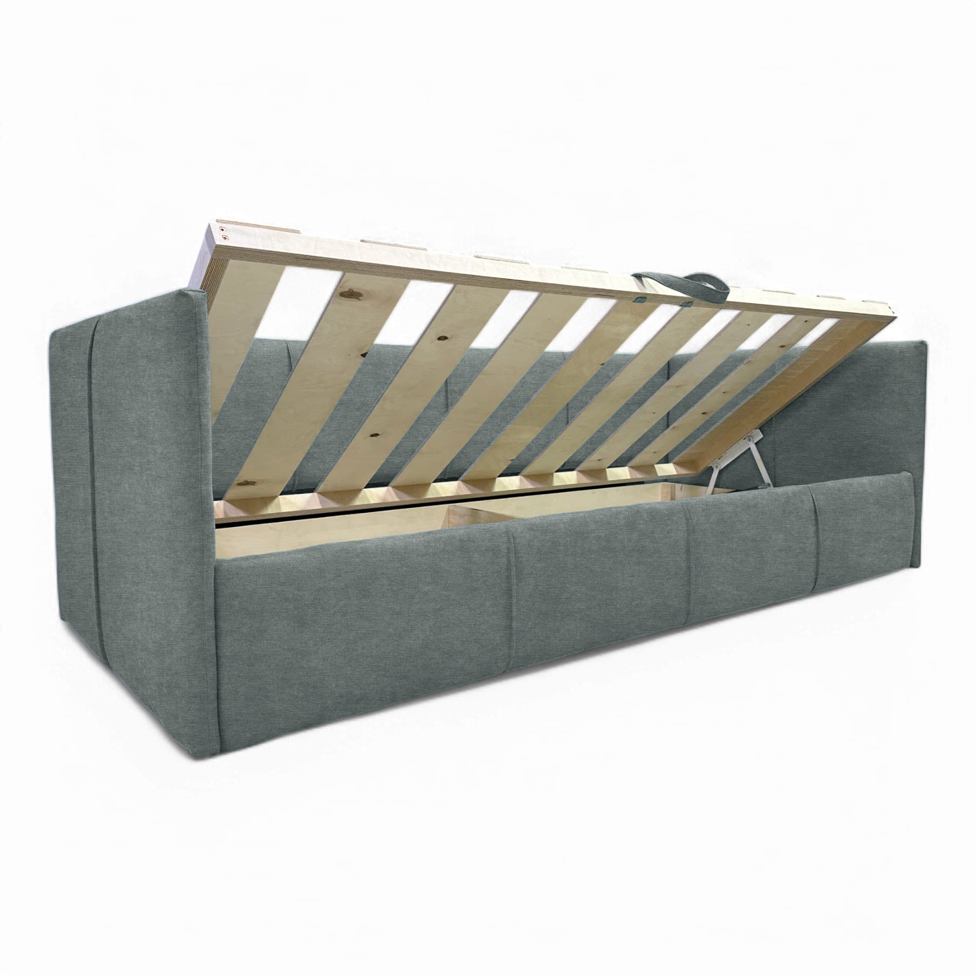 Single bed Teodor Dark gray Without mattress - 4