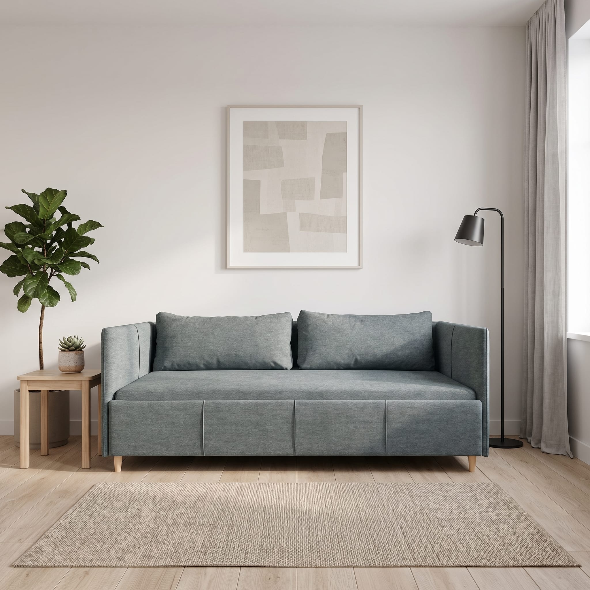 Single bed Teodor PLUS Dark gray - 1